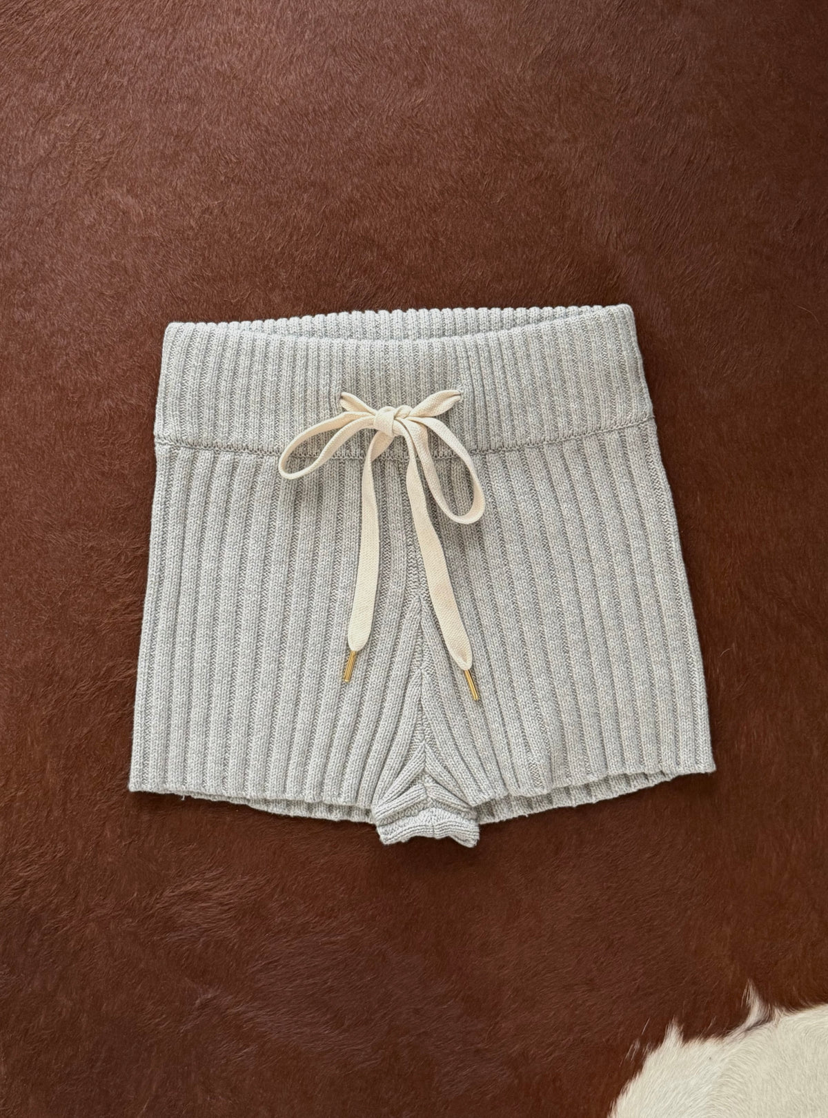 Contrast Knit Shorts