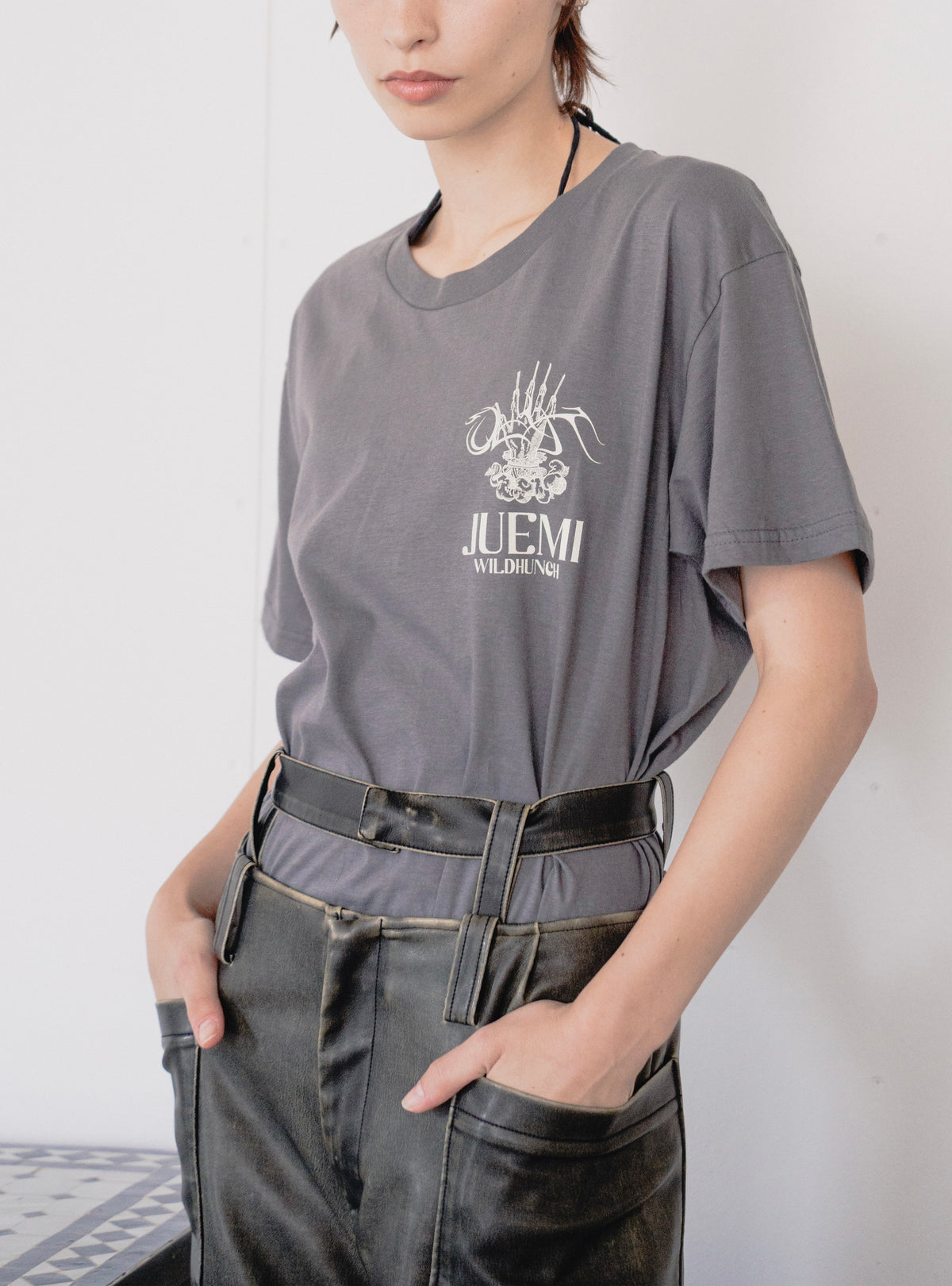 Modular Faux Leather Pants