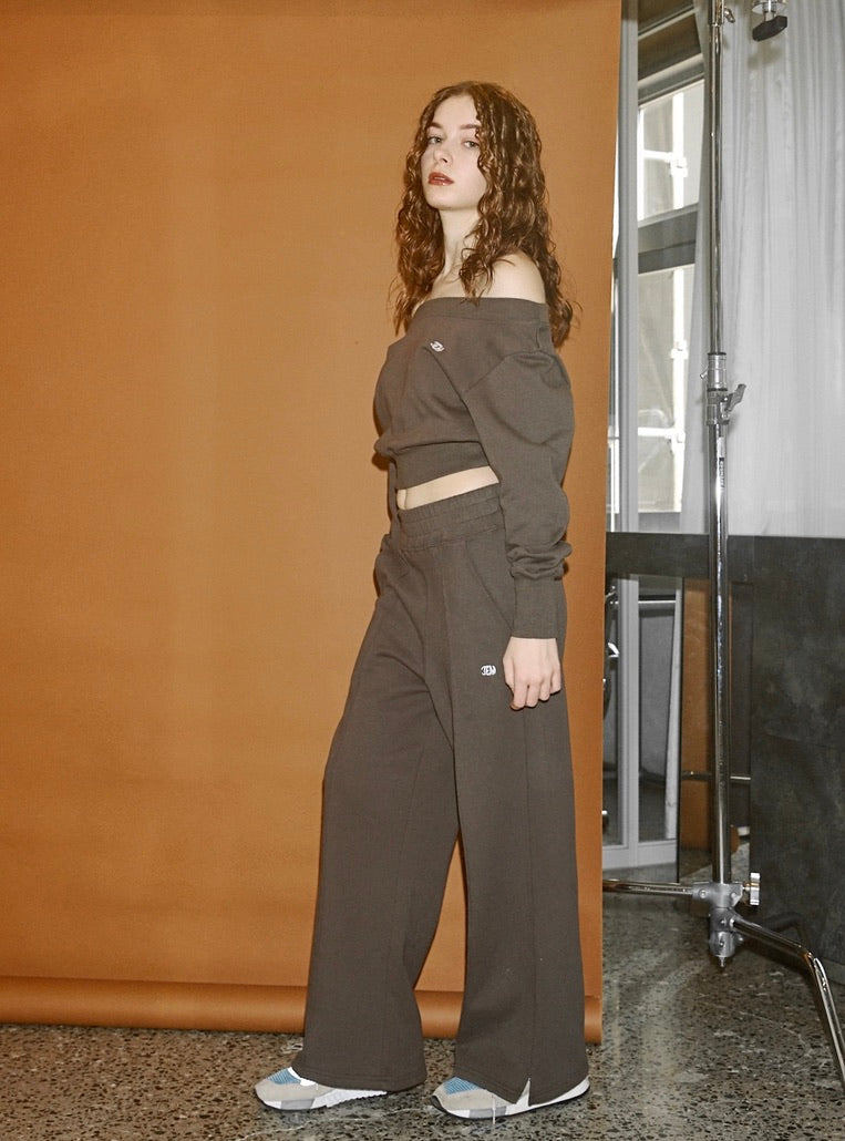 EMB Crease Sweat Pants