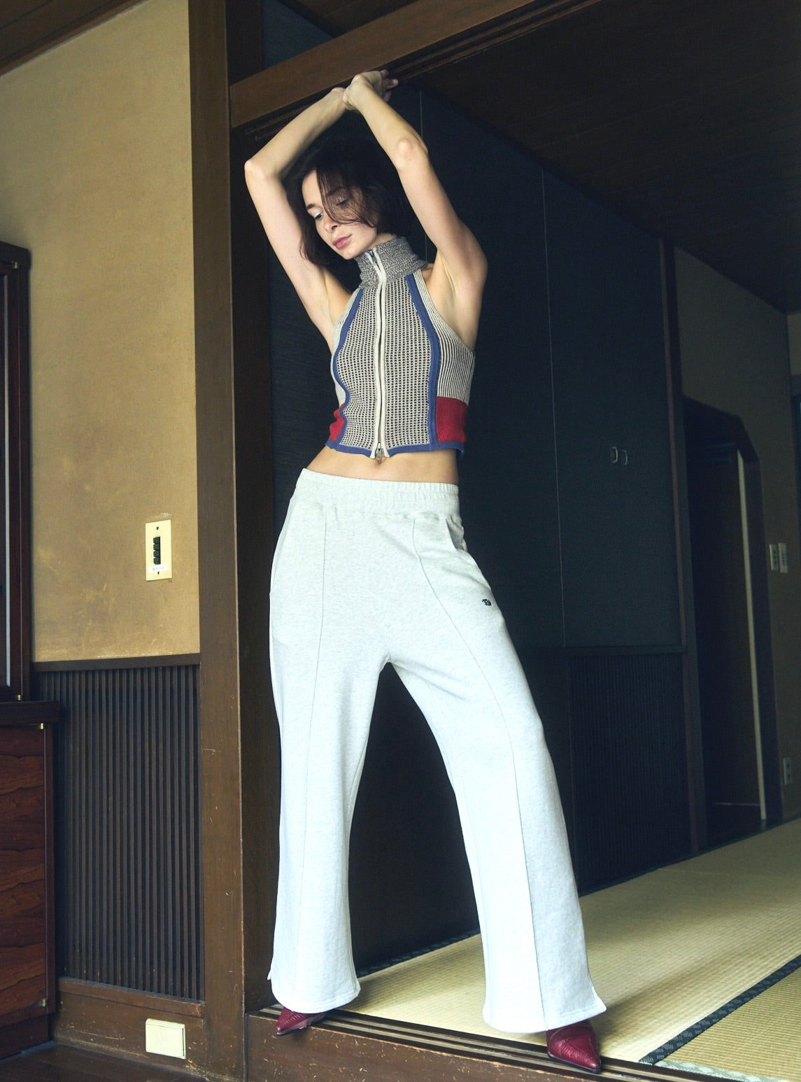 EMB Crease Sweat Pants