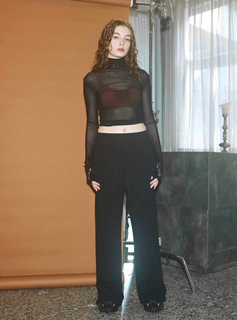 EMB Crease Sweat Pants