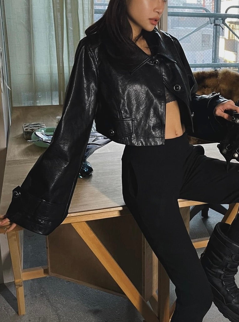 Polished Leather Jacket