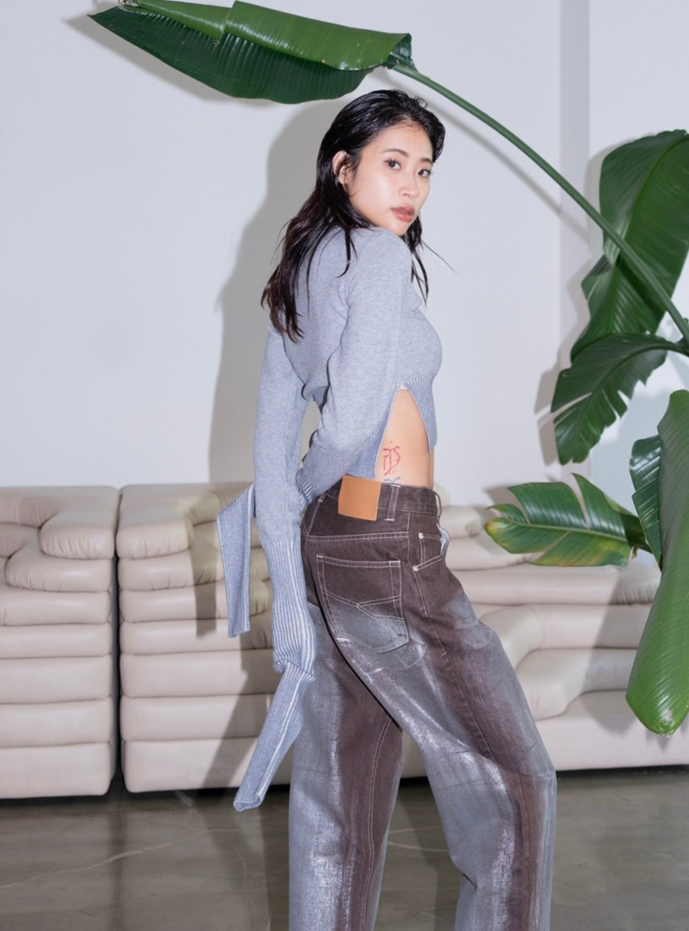 juemi ニットショートパンツ JUEMI(ジュエミ) Heather Knit Shorts  