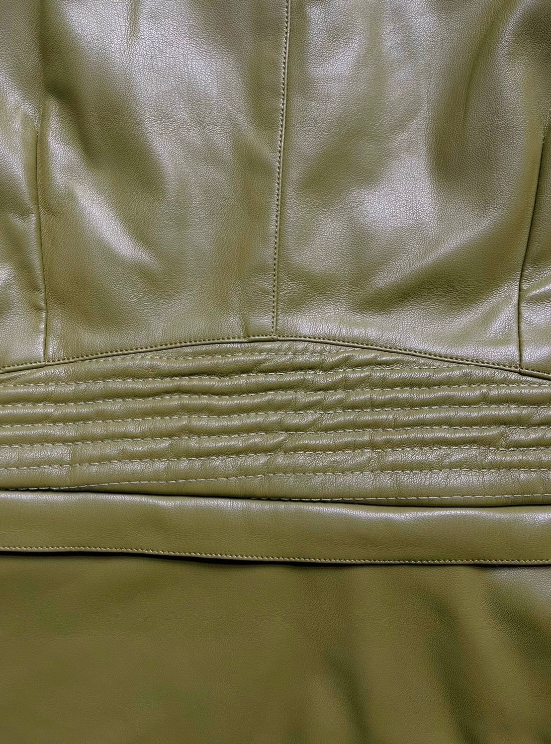 Bi-color Leather Jacket