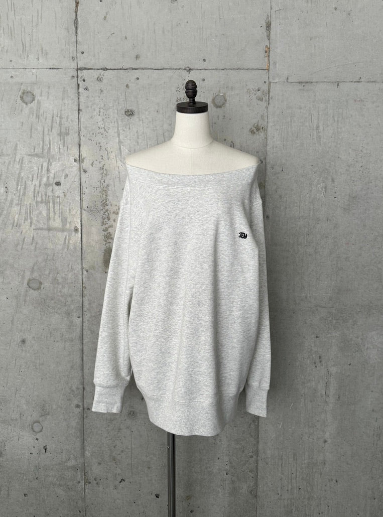 EMB Loose Neck Over Sweat