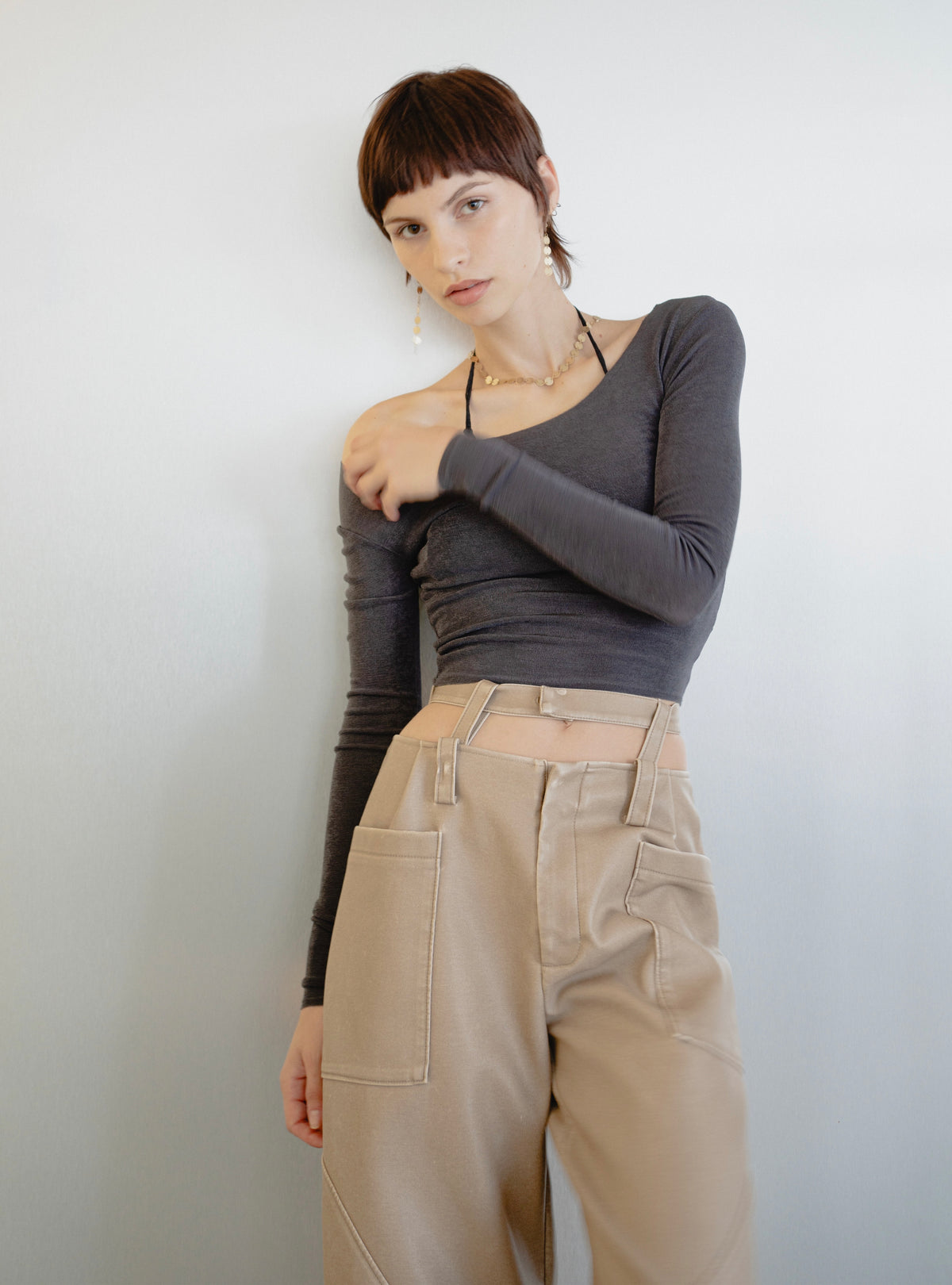 Modular Faux Leather Pants