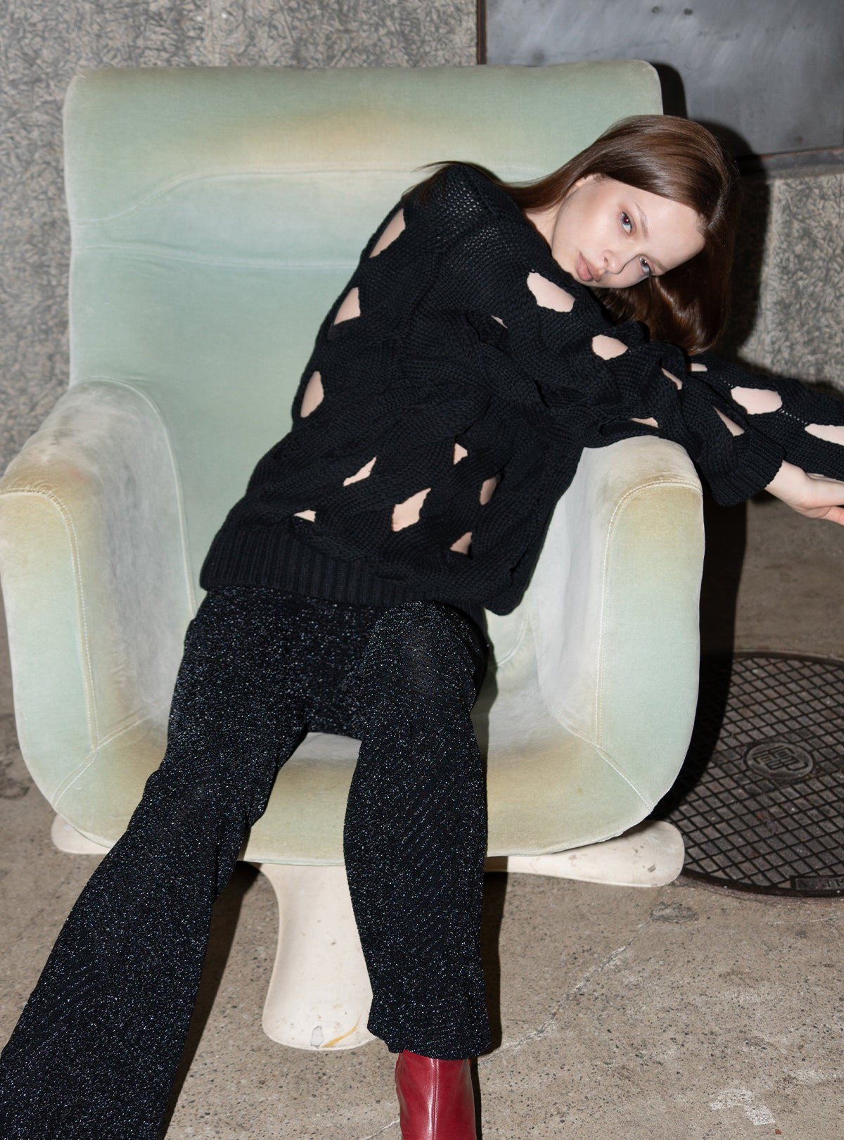 Skin Peek Cable Knit