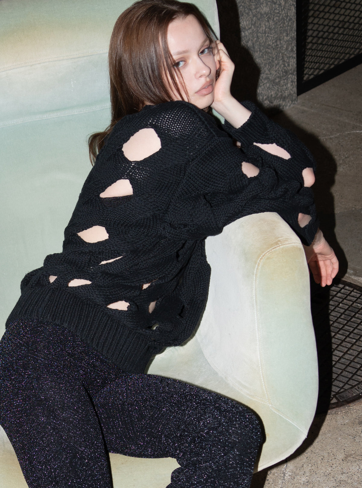 Skin Peek Cable Knit