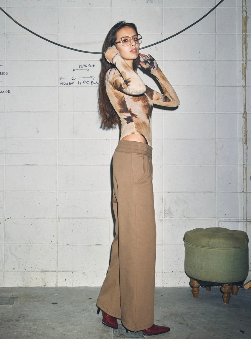 EMB Crease Sweat Pants