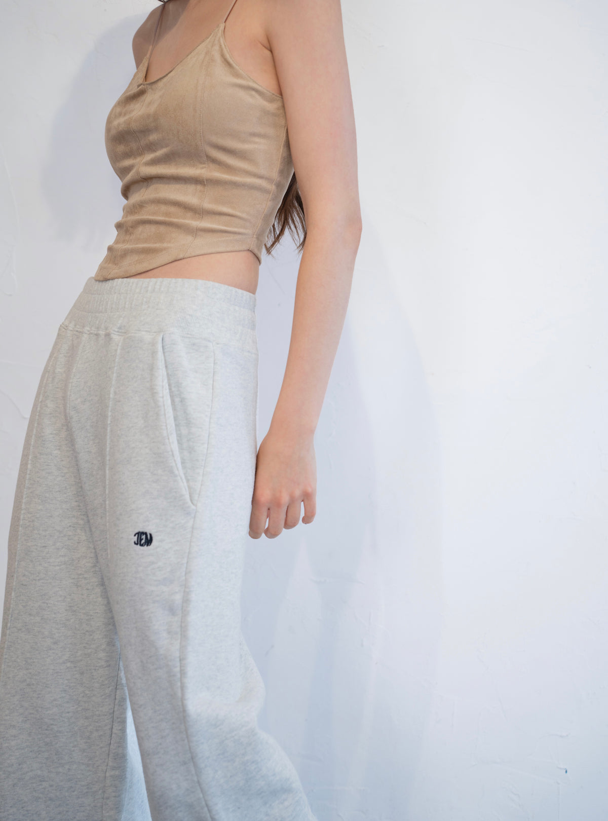 EMB Crease Sweat Pants