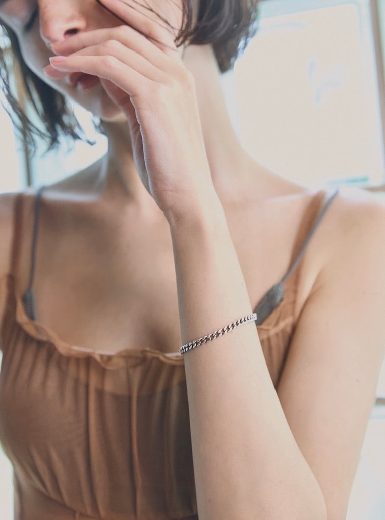 SLV925 Flat Link Bracelet – JUEMI 