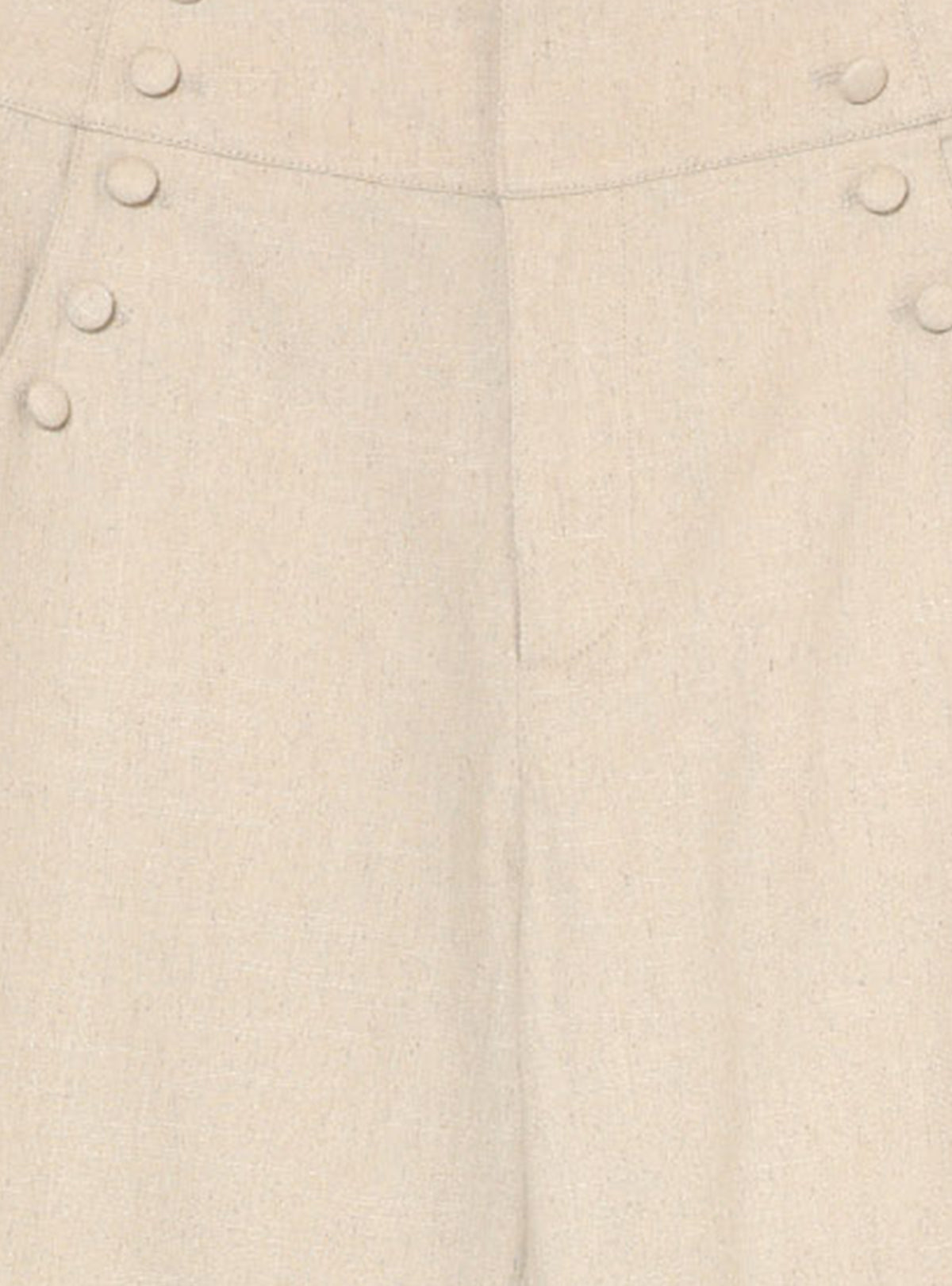 Covered Button Marine Flare Pants