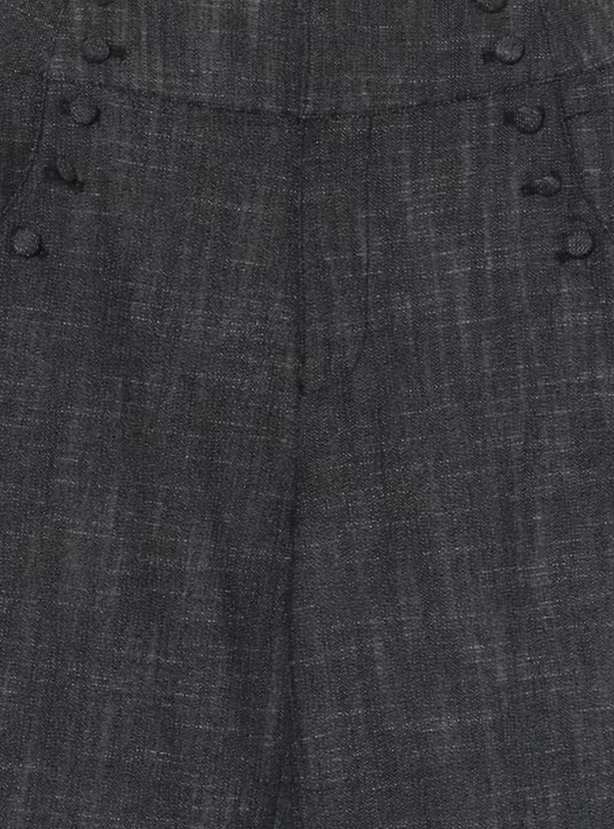 Covered Button Marine Flare Pants