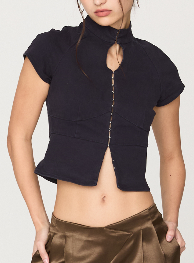 Cutout Peplum Top