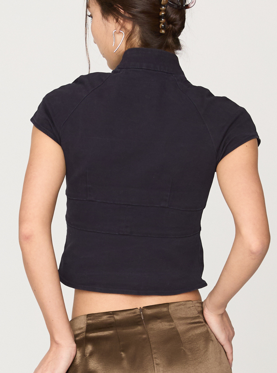 Cutout Peplum Top