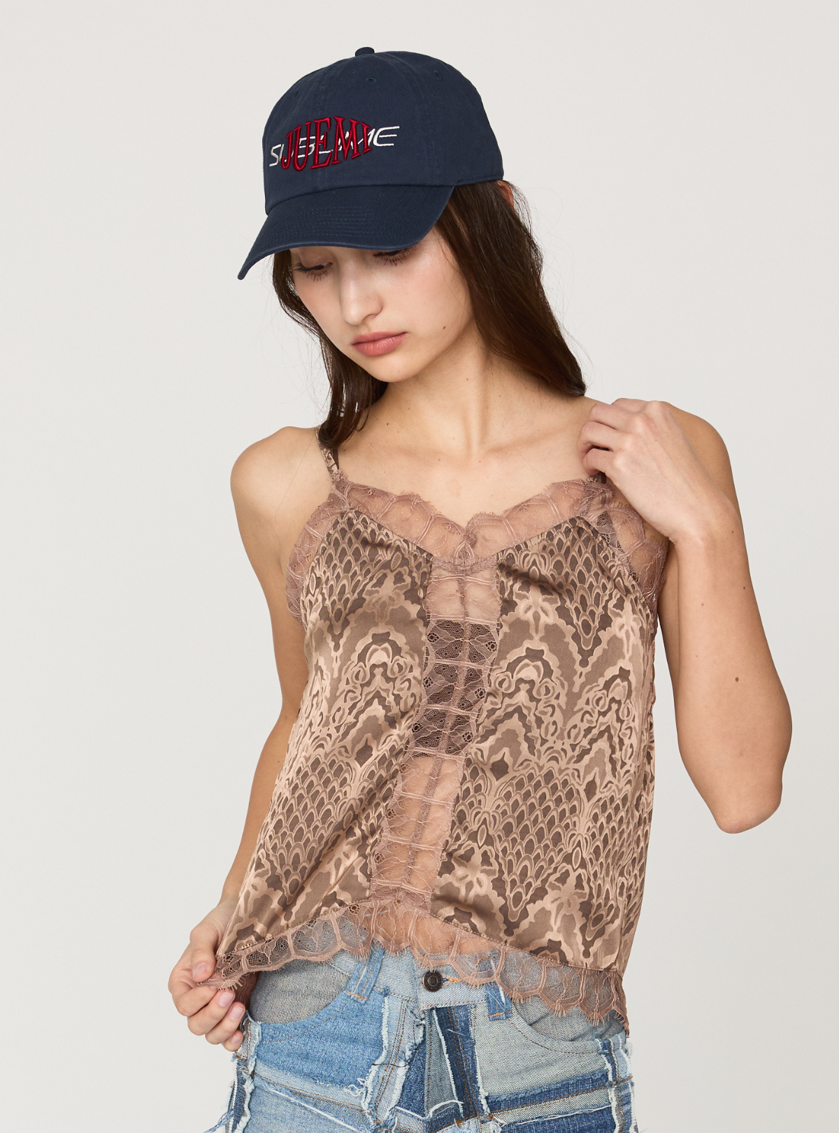 Back Knot Lace Cami