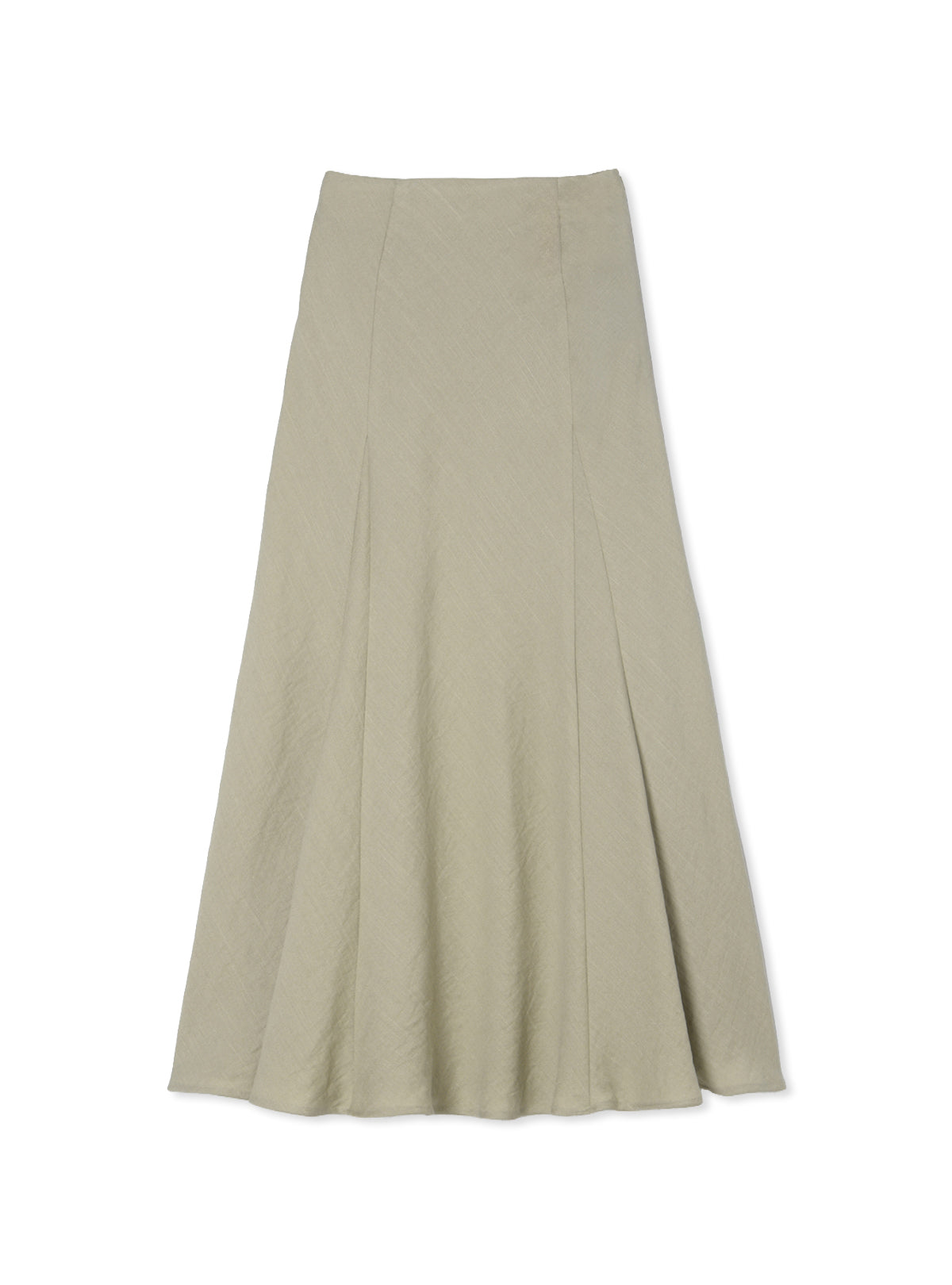 Double Slit Linen Skirt