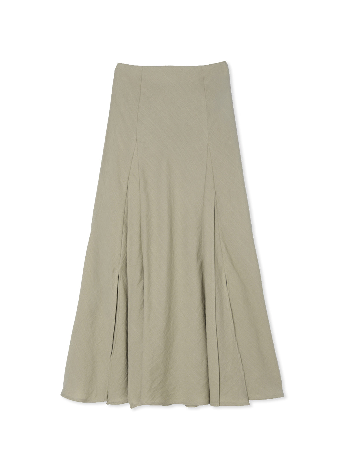 Double Slit Linen Skirt