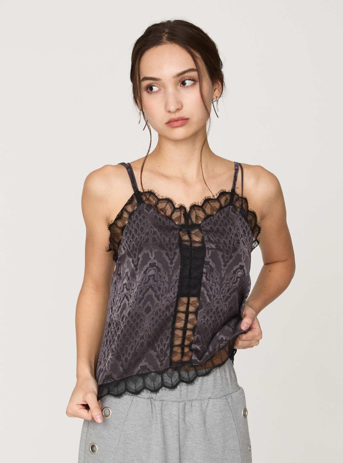 Back Knot Lace Cami