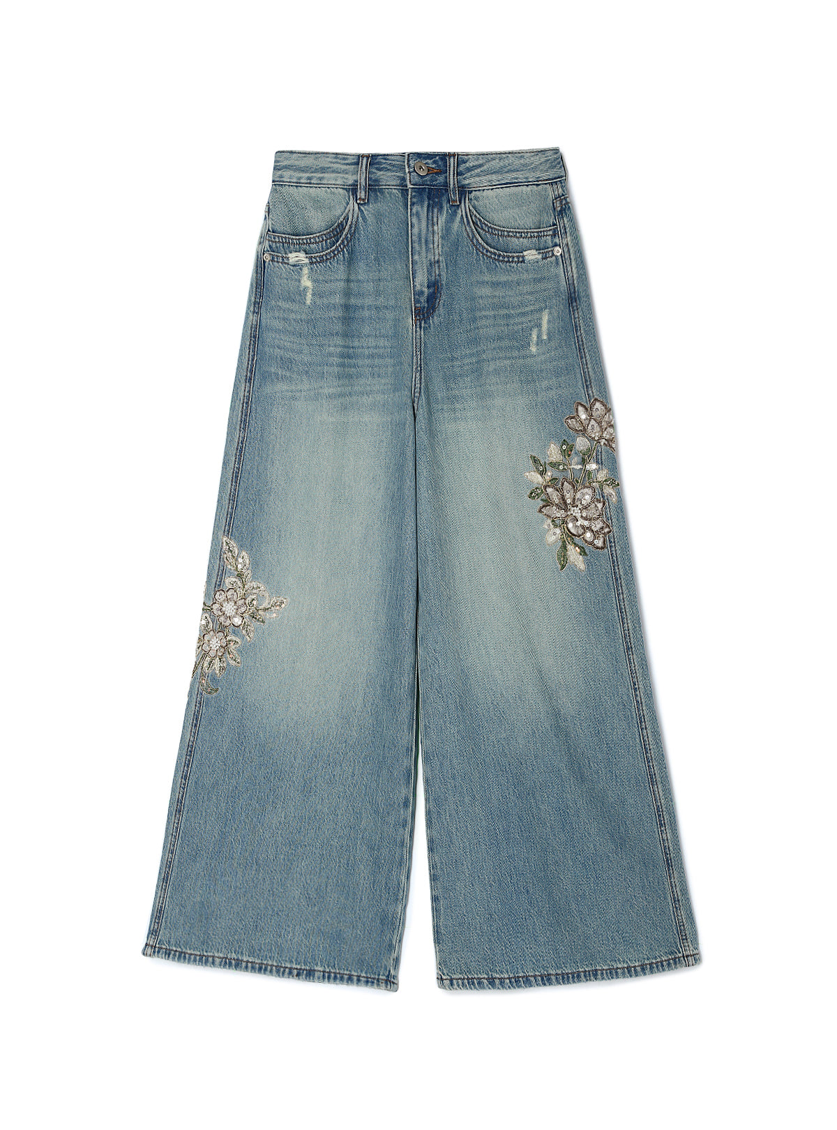 Bijou Bloom Wide Denim