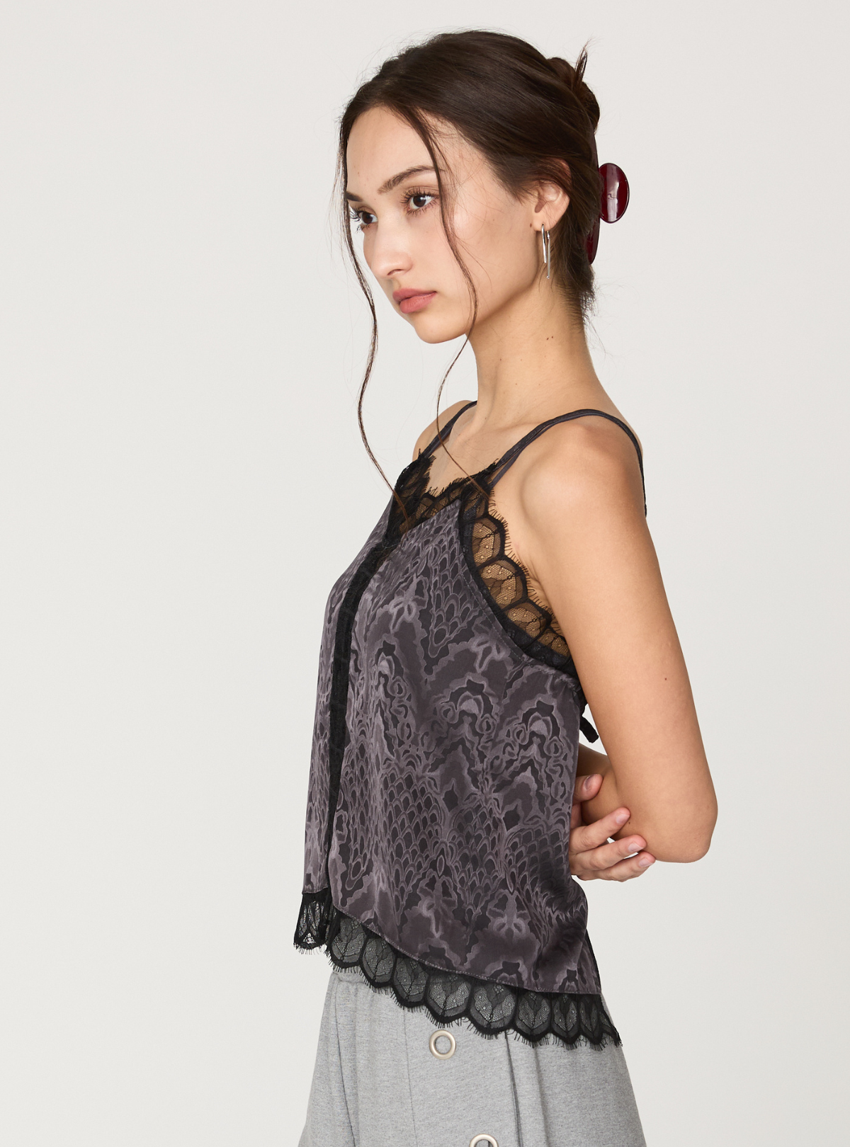 Back Knot Lace Cami