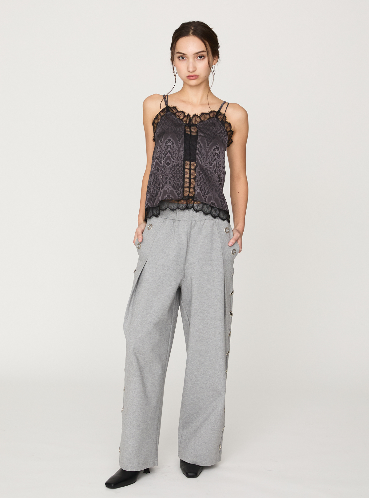 Back Knot Lace Cami