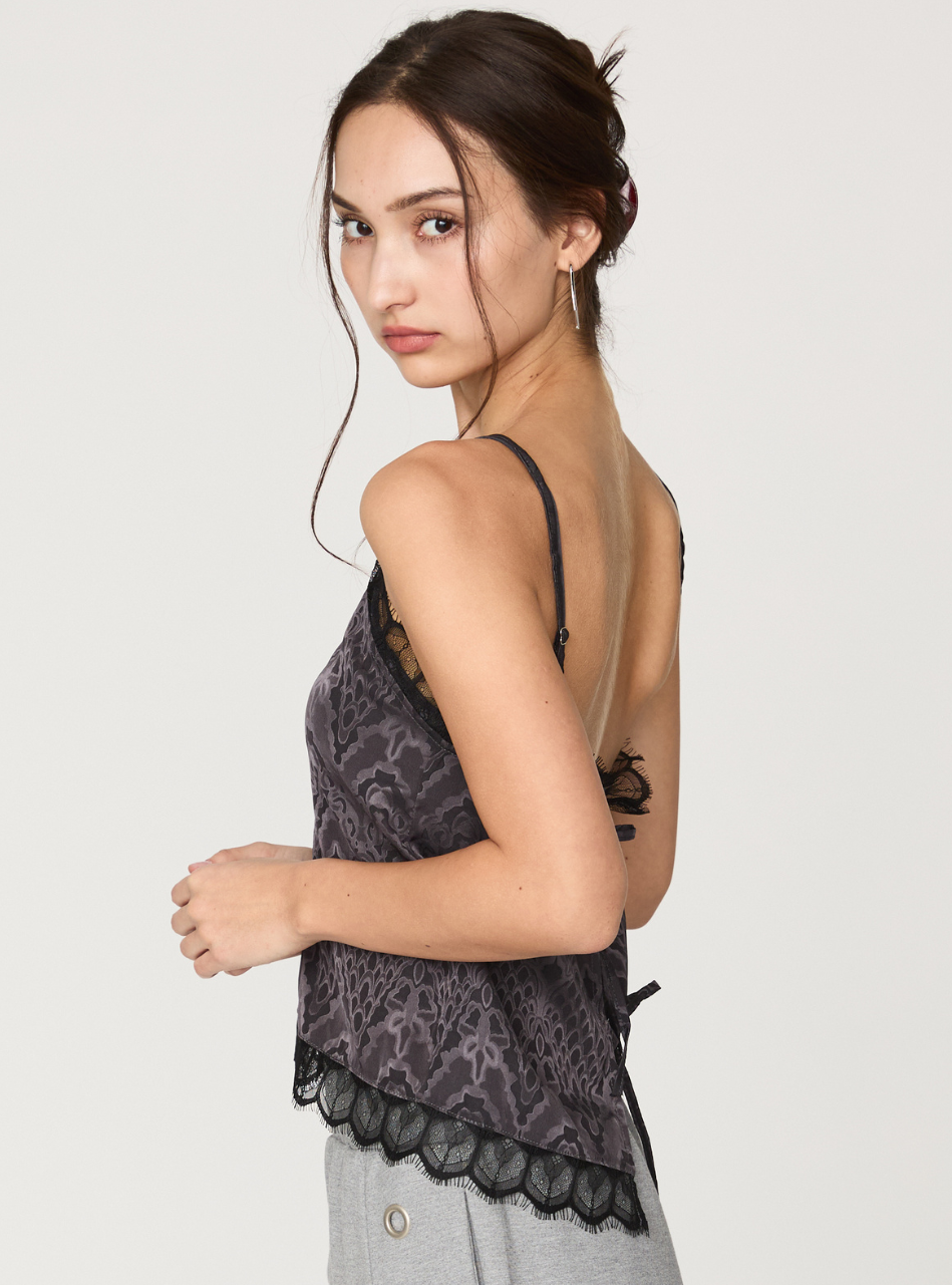 Back Knot Lace Cami