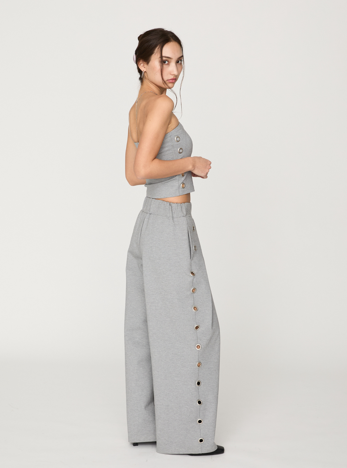 Smooth Eyelet Bare Top