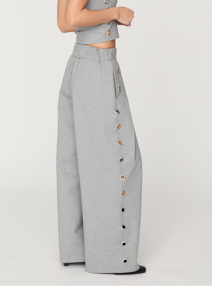 Smooth Eyelet Pants