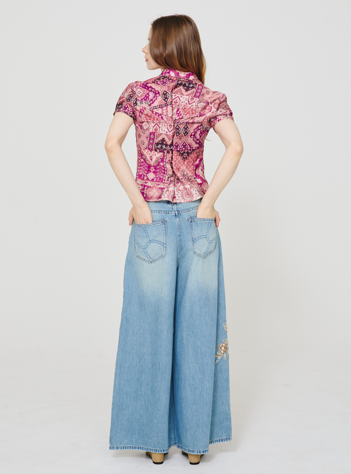 Bijou Bloom Wide Denim