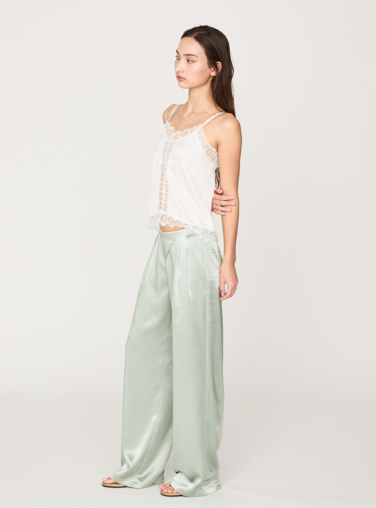 Back Knot Lace Cami