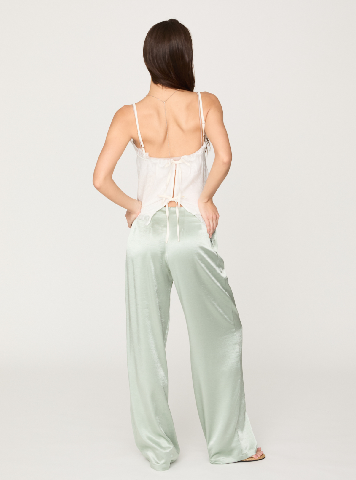 Back Knot Lace Cami