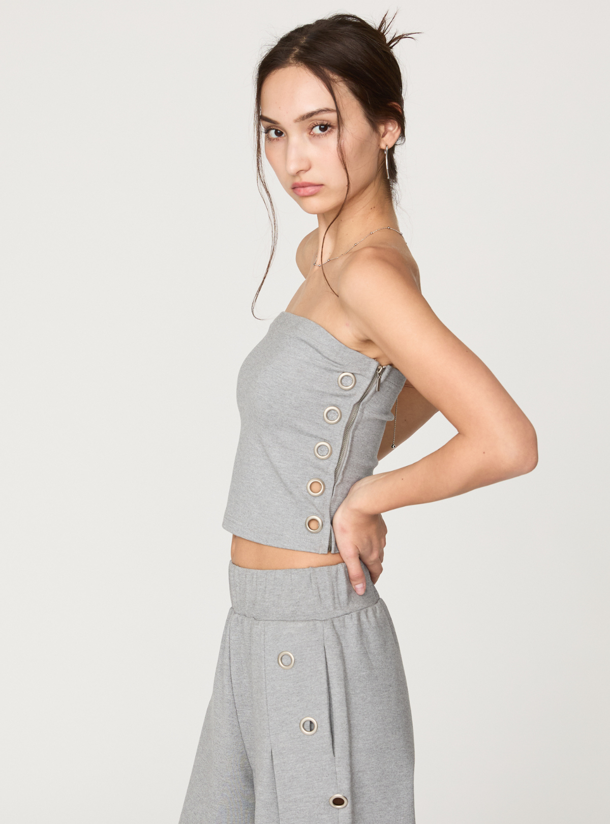 Smooth Eyelet Bare Top