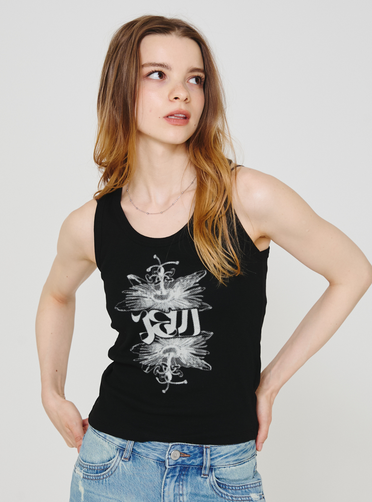 Passiflora Rib Tank Top