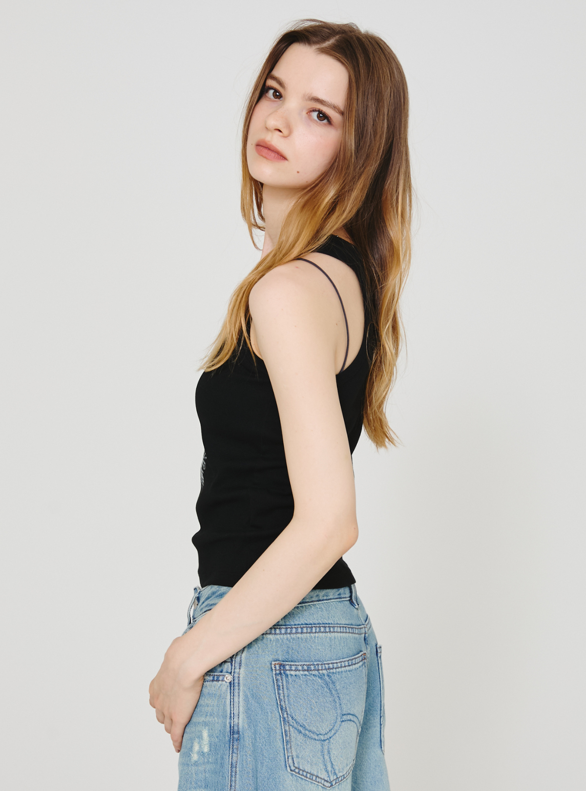 Passiflora Rib Tank Top