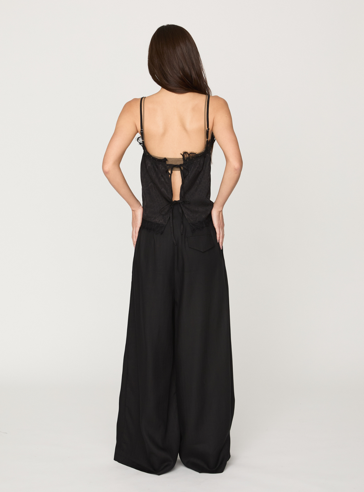 Back Knot Lace Cami