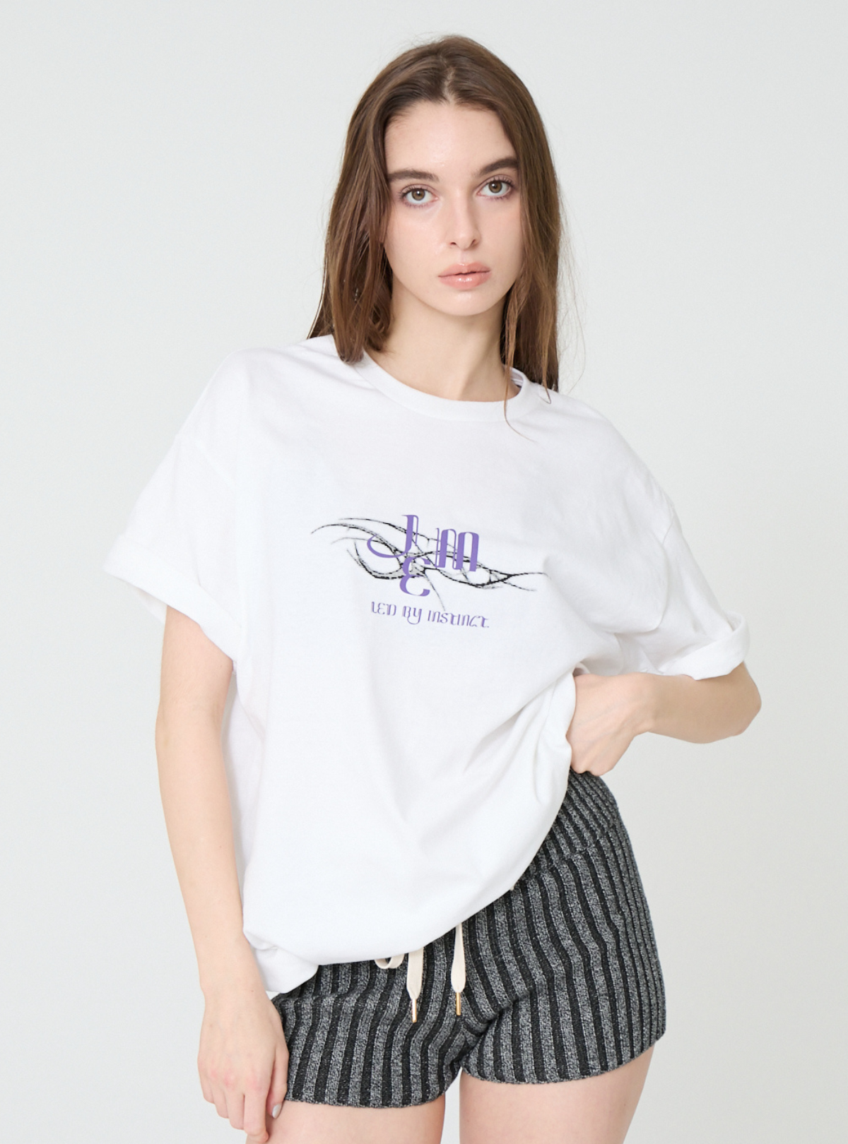 Noir Bloom Loose Tee