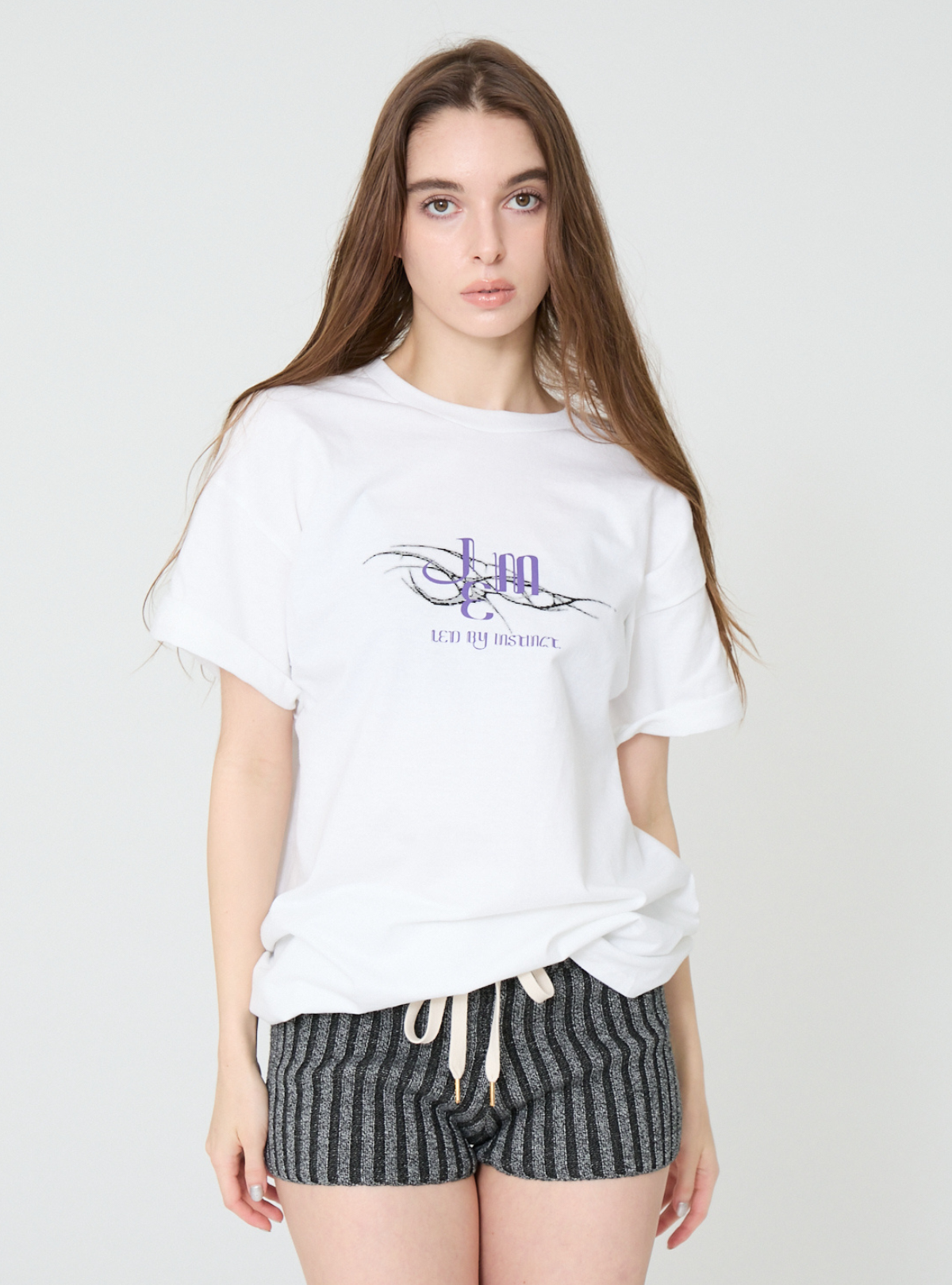 Noir Bloom Loose Tee