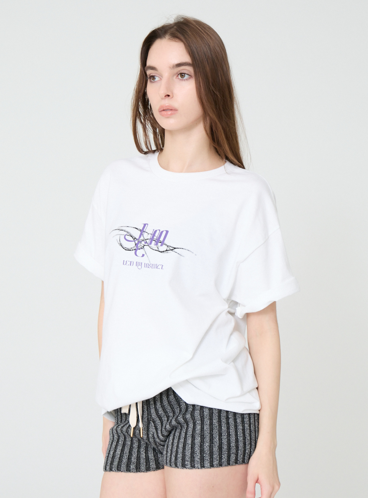 Noir Bloom Loose Tee