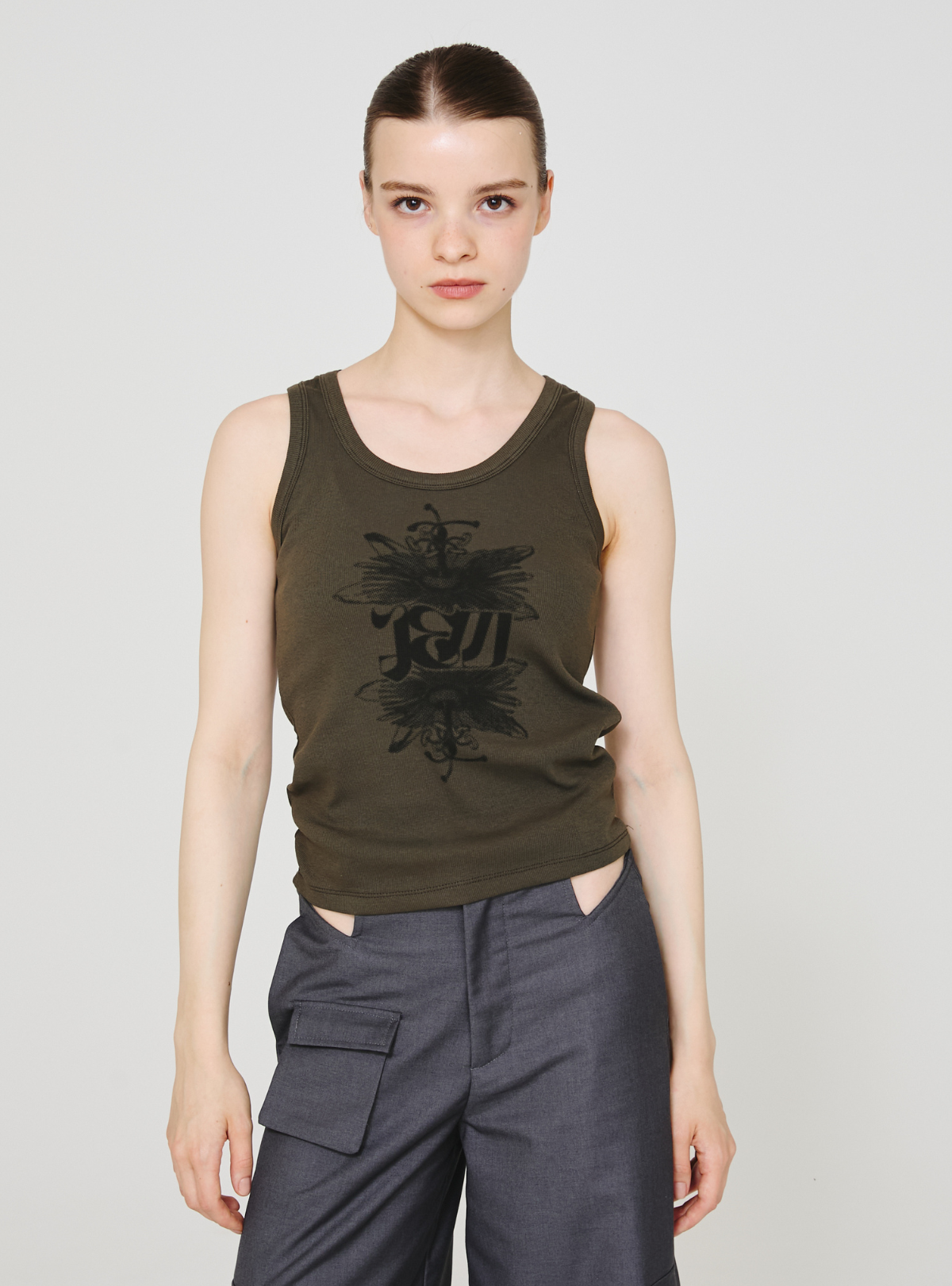 Passiflora Rib Tank Top