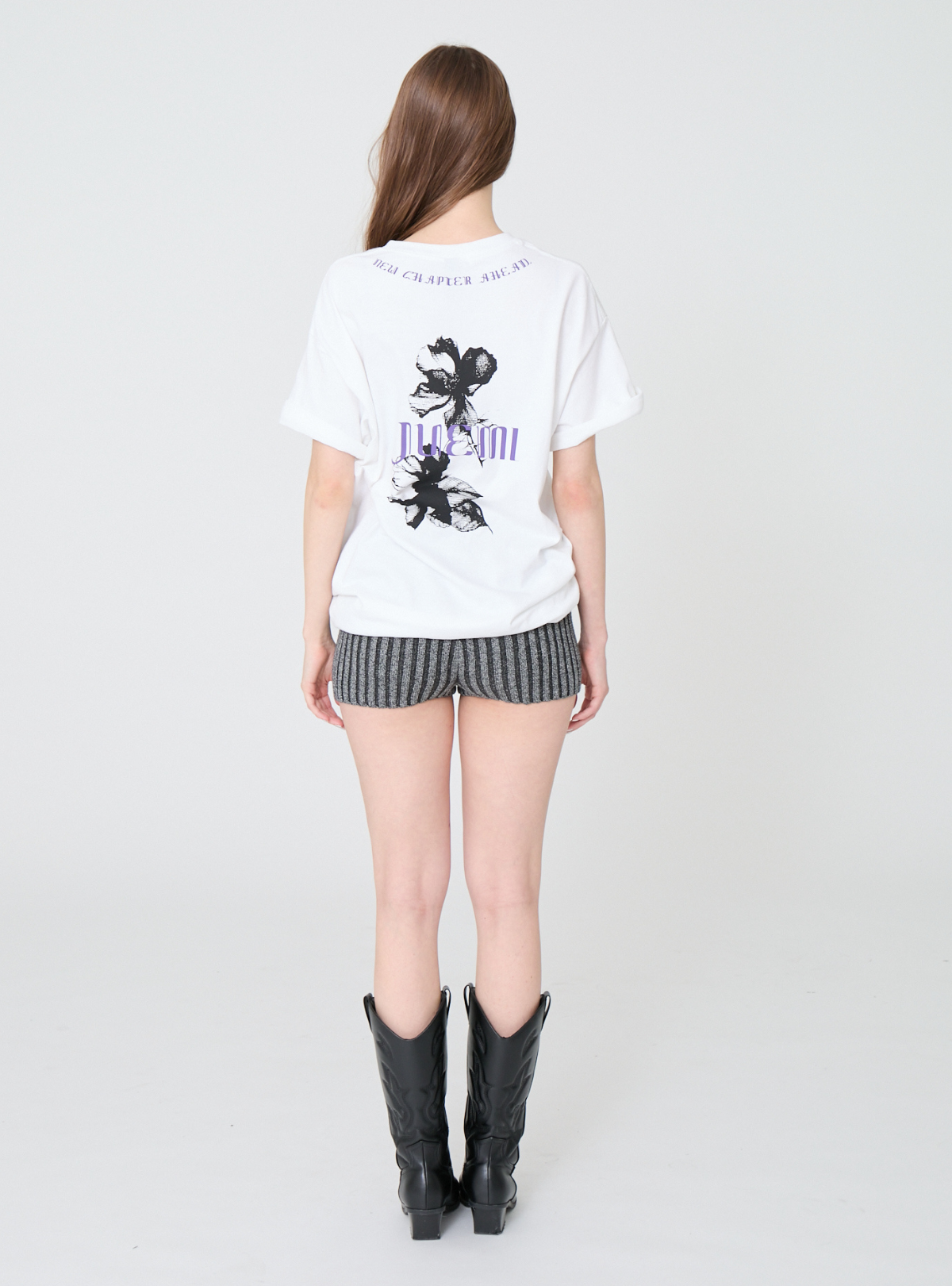 Noir Bloom Loose Tee