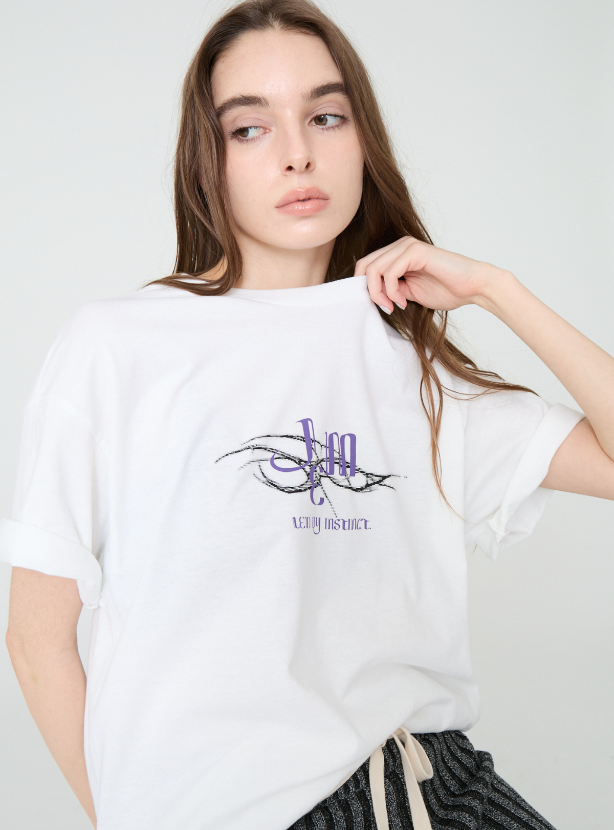 Noir Bloom Loose Tee