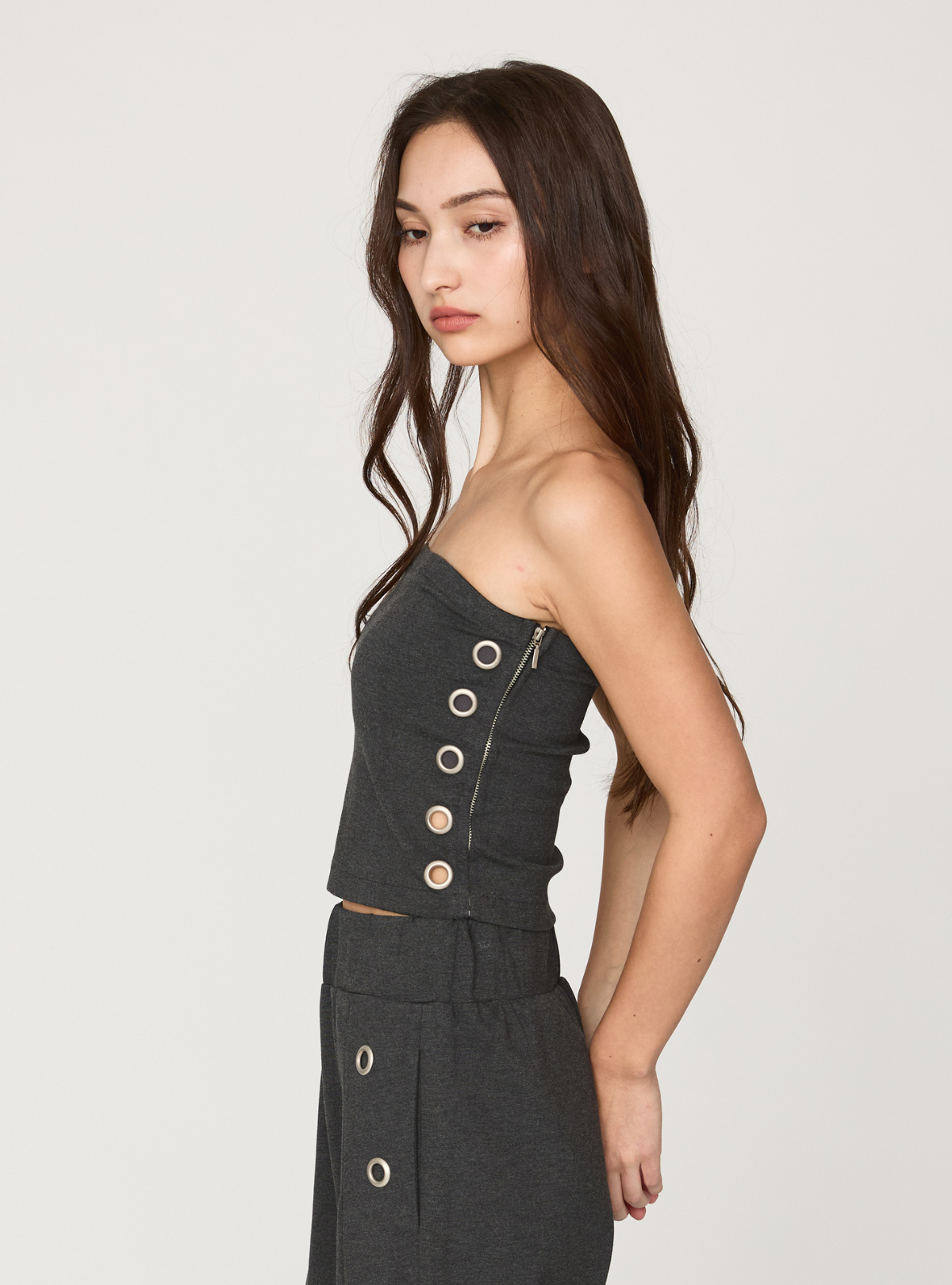 Smooth Eyelet Bare Top