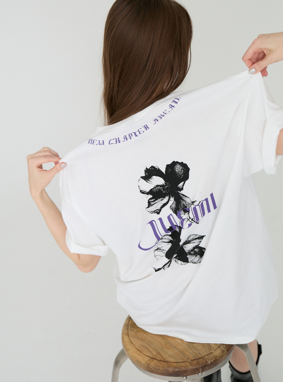 Noir Bloom Loose Tee