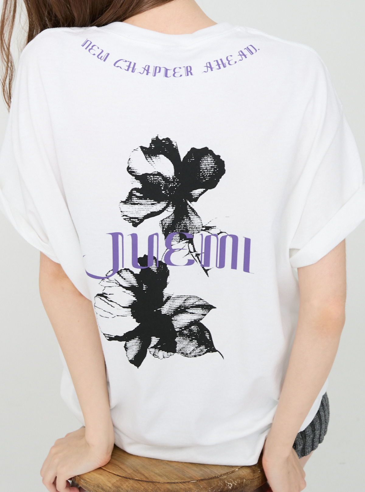 Noir Bloom Loose Tee