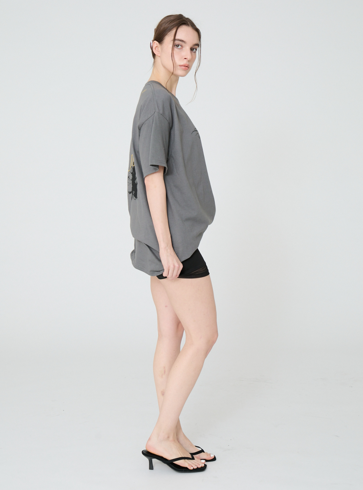Noir Bloom Loose Tee