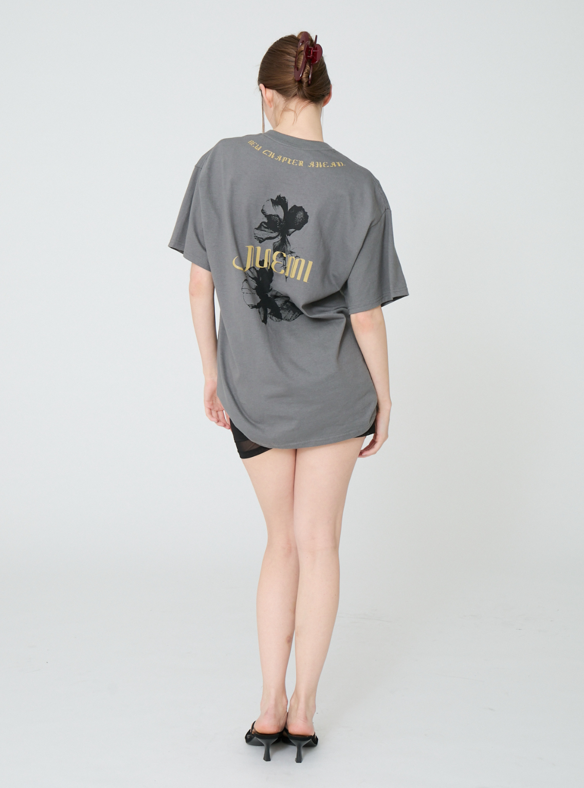 Noir Bloom Loose Tee