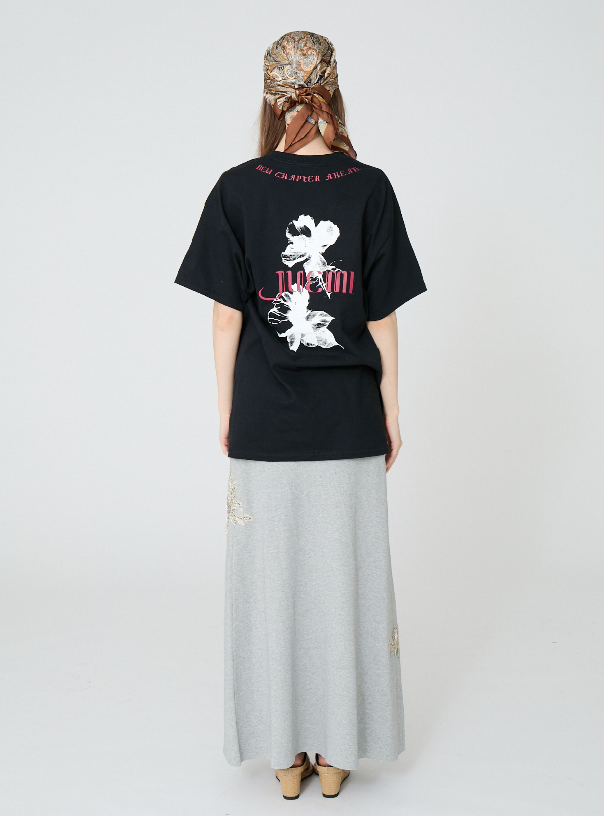 Noir Bloom Loose Tee