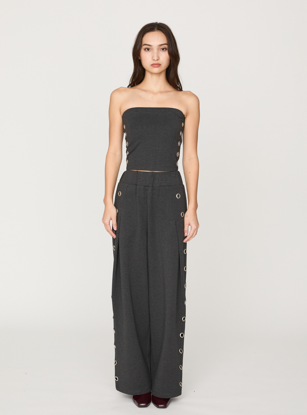 Smooth Eyelet Bare Top