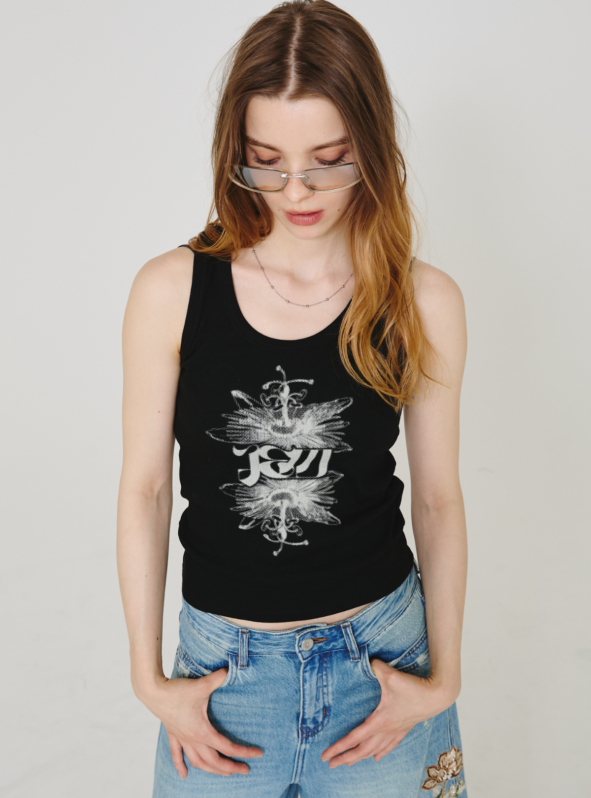 Passiflora Rib Tank Top
